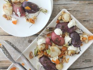 Grilled Radishes with Ricotta, Apricots and Walnuts via JennySheaRawn.com