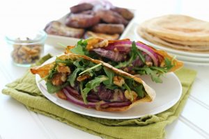 Grilled Eggplant Pitas via JennySheaRawn.com