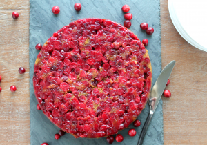 Cranberry Pumpkin Upside Down Cake via JennySheaRawn.com