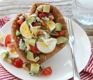 Mini Bread Bowl Cobb Salads via JennySheaRawn.com