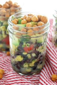 Corn Salad with Avocado and Crunchy Chickpeas via JennySheaRawn.com