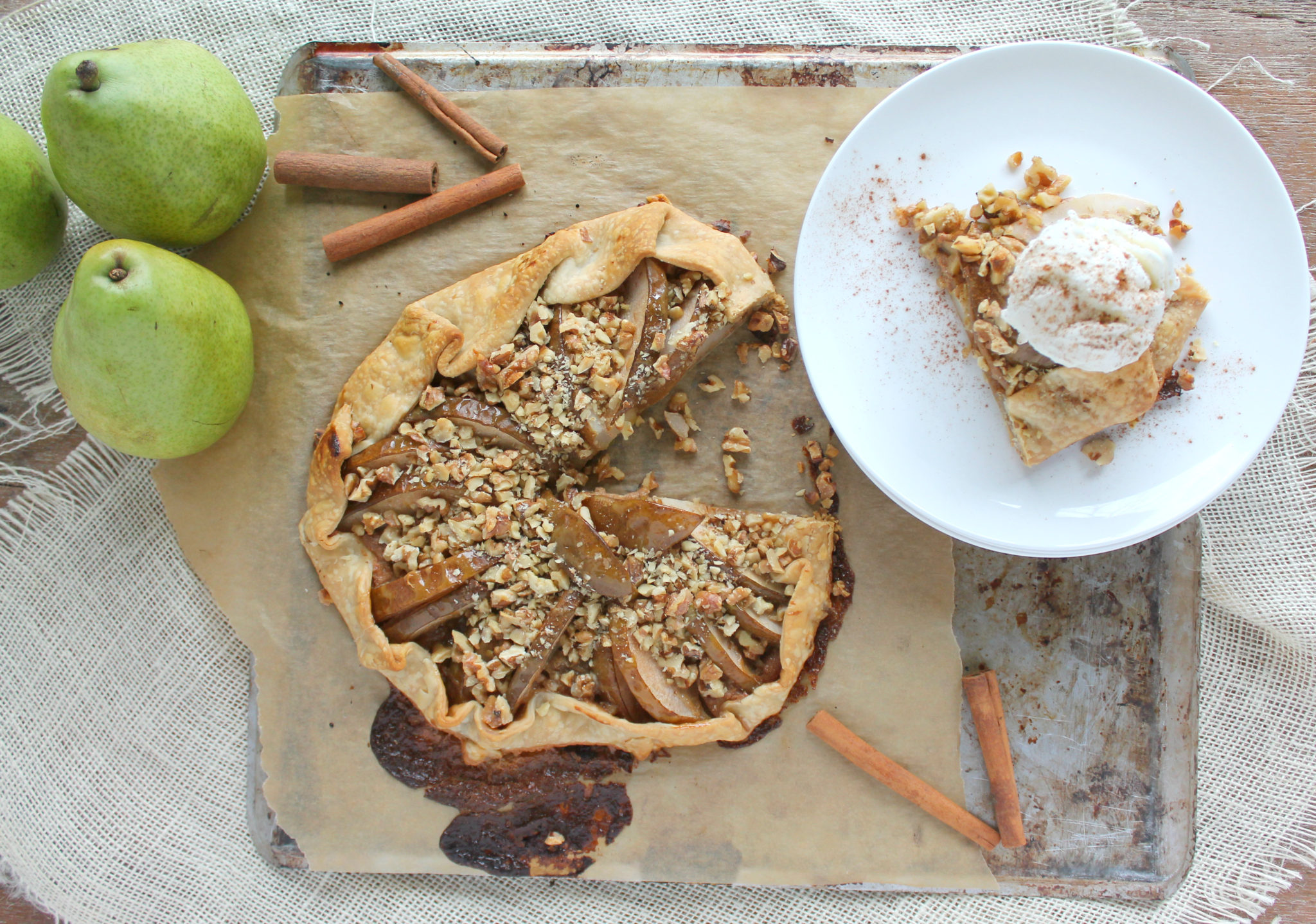 Rustic Pear And Walnut Galette Rustic Pear And Walnut Galette
