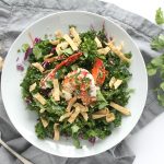 Asian Kale Salad with Warm Buttery Lobster via JennySheaRawn.com