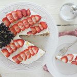 Red, White and Blue Cookie Cake via JennySheaRawn.com