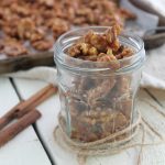 Maple Cinnamon Glazed Walnuts via JennySheaRawn.com