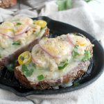 Cheddar Pesto Tuna Melt via JennySheaRawn.com