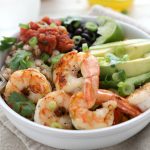 Shrimp, Farro and Avocado Power Bowl